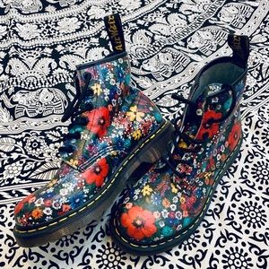 Dr. Martens Floral Lace up Boots